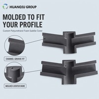 Pièces en mousse de polyuréthane moulées sur mesure OEM, multicolores, fabriquées par technologie de moulage de mousse PU, pour la protection des raccords de tuyaux