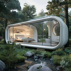 Gelecek Villa konteyner ev mobil otel kapsül Modern modüler ev prefabrik yapı kapsül ev - Product Image 2