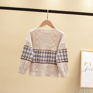 Vêtements pour bébés garçons, hauts pour enfants, pull à col rond pour filles, vêtements chauds pour tout-petits - Product Image 2