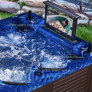 Tubo caliente para 6 personas Spa al aire libre bañera de hidromasaje portátil Bañera de hidromasaje Spa Exterior Climatizado Con Piscina Profunda En El jardin - Product Image 3