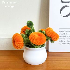 Plantas en Maceta Acabadas al por Mayor, Adornos de Escritorio, Varillas Retorcidas Hechas a Mano, Flores Simuladas, Mini Bonsái, Regalos de Navidad - Product Image 4