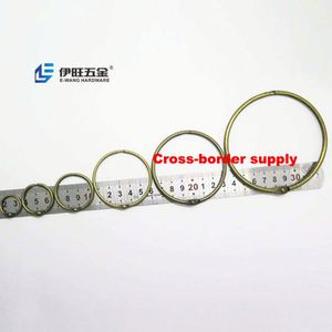 Yiwang แหวนประสานหนังสือสีบรอนซ์, แหวนโลหะทรงหลวมผูกกับสมุดโน้ต - Product Image 1