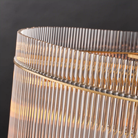Lustre circulaire moderne de luxe en verre, luminaire suspendu multi-niveaux pour villa, salon, salle à manger, chambre à coucher, éclairage intérieur haut de gamme