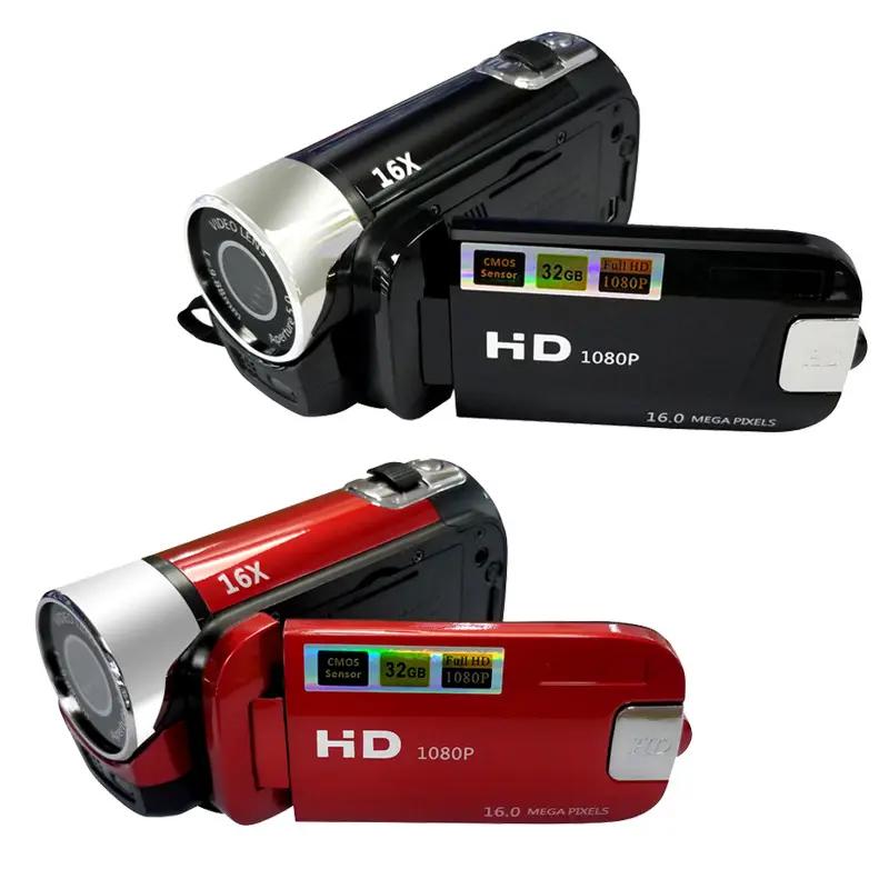 HD Camcorders 1280*720 12 Mega pixel 2.7" TFT LCD 16:9 16x Digital Zoom High Definition Video Camera Recorder