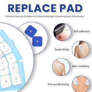 4*4ซม.<span class=keywords><strong>Snap</strong></span> นวด Ems <span class=keywords><strong>Electrode</strong></span> Tens เปลี่ยนขั้วไฟฟ้า Pigtail เอวเครื่องทำความร้อน Pad Tens Wireless Tens <span class=keywords><strong>Electrode</strong></span> Pads - Product Image 6