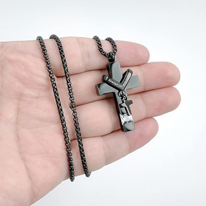 Urna de aluminio para conmemorar la <span class=keywords><strong>muerte</strong></span> de los amados/mascotas, joyería de cremación, Cruz, piedras preciosas de 12 Colores, recuerdo de urna opcional - Product Image 3