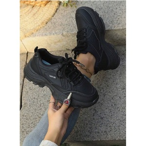 Eleganti Scarpe Sportive Casual Nere da Donna per Fitness e Camminata con Suole Spesse Antiscivolo e Lunga Durata - Product Image 3