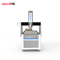 Nouvelle Mini-Fraiseuse CNC Alpha 6090 avec Changeur d'Outils Linéaire Arrière, Petite Fraiseuse CNC pour le Travail du Bois, l'Artisanat et la Sculpture