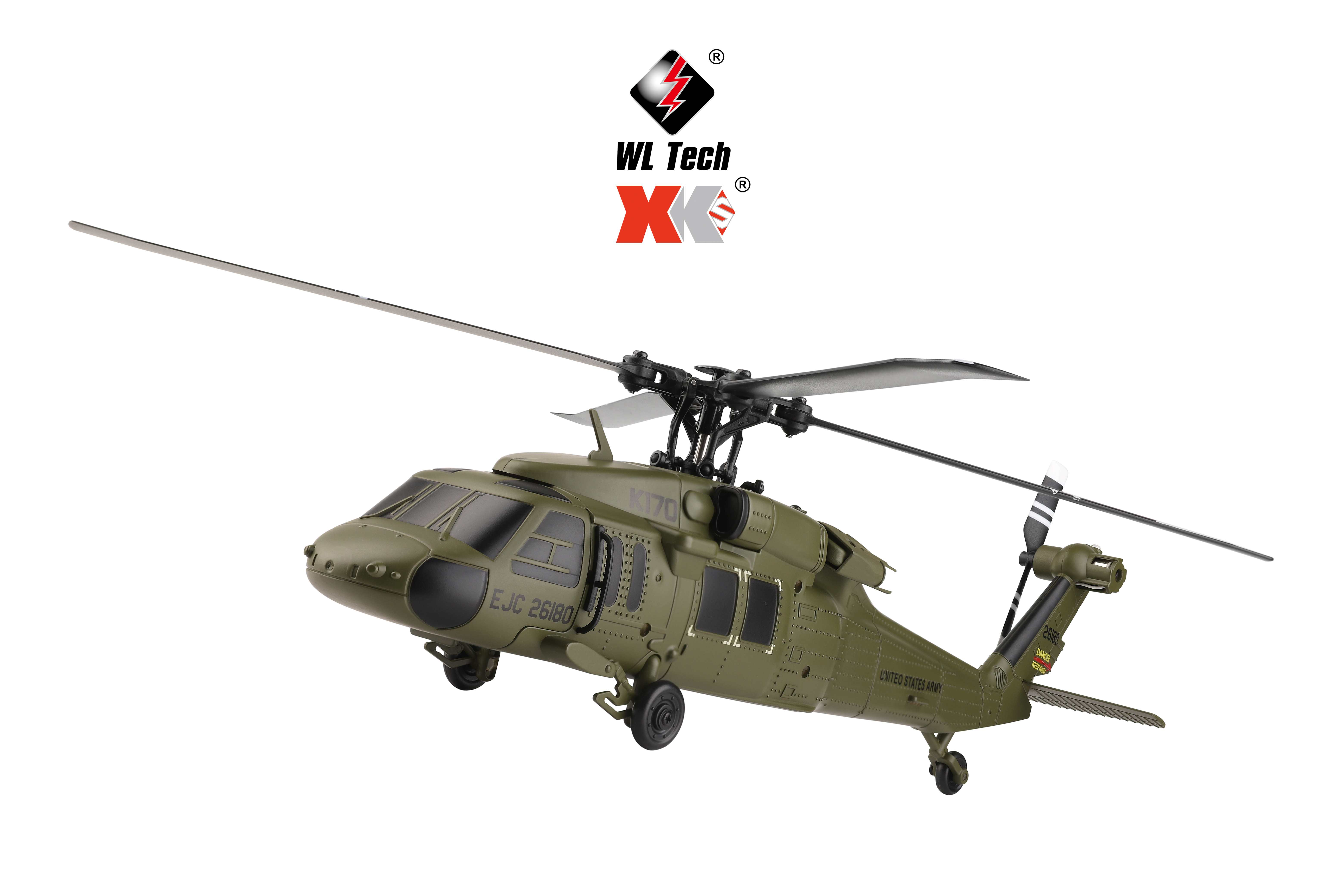 Wltoys K170 RCヘリコプターUH-60L 2.4G 4CH 6軸ジャイロ
