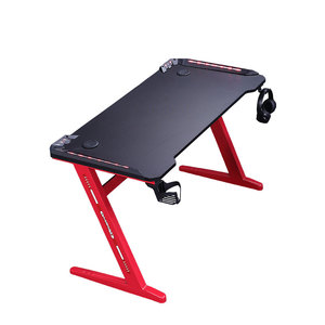 <span class=keywords><strong>Bureau</strong></span> de jeu professionnel avec éclairage RVB, <span class=keywords><strong>bureau</strong></span> de jeu avec éclairage LED, bureaux d'ordinateur avec support pour casque pour les joueurs - Product Image 5