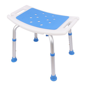 Foshan Bath Chair Shower <b>Stool</b> Aluminum Alloy Non-Slip Seat <b>Adjustable</b> <b>Height</b> For Elderly Disabled Bathroom Use - Product Image 2