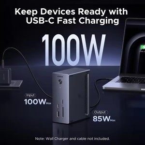 UGREEN USBドッキングステーション 10 in 1 M.2 NVMe SSDケース 10Gbps USB-Cハブ 4K60Hz PD100W RJ45 ノートパソコン MacBook HP Lenovo <span class=keywords><strong>Dell</strong></span>対応 - Product Image 5