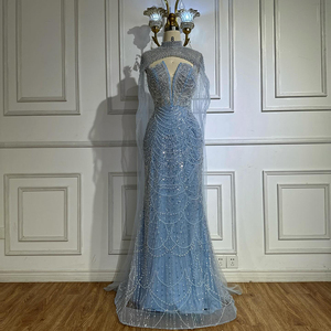 Vestido <span class=keywords><strong>de</strong></span> Noche Serene Hill LA72189A, <span class=keywords><strong>Vestidos</strong></span> <span class=keywords><strong>de</strong></span> Lujo con Cuentas <span class=keywords><strong>de</strong></span> Perlas Color Nude y Cola <span class=keywords><strong>de</strong></span> Tul para Mujer, Ocasiones Formales 2026 - Product Image 3