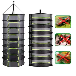 tableware Layers Drying Net Herbs Hanging Basket Folding Dry Rack Herb Drying Net Dryer Bag Mesh Flowers Buds Plants Organizer