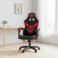 Chaise de jeu PC ergonomique en gros, chaise de jeu confortable en cuir style course