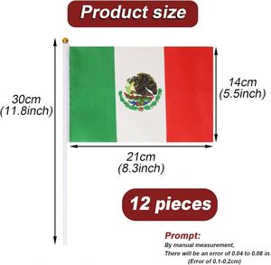 Bandera de Mano Personalizada de Fábrica con Diseño Personalizado, 100D Poliéster, para Interiores y Exteriores, con Logotipo, Mini, de Todos los Países del Mundo - Product Image 3