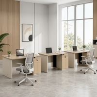 Bureau d'étude et de travail en bois massif, design moderne et durable avec tiroir, idéal pour les étudiants et le télétravail
