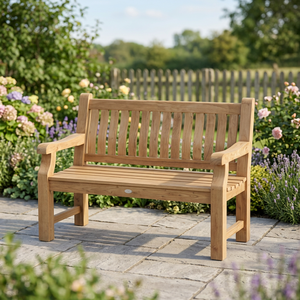 Teak Wood Solid Wood Garden <b>Bench</b> Modern Outdoor Furniture Durable Saber Leg Design Waterproof Eco-Friendly Comfortable - Product Image 2