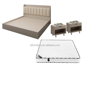 Hotel Bedroom Furniture Set Custom Twin <b>Double</b> <b>King</b> Wooden <b>Bed</b> Frame With Headboard Nightstands & Mattress For 3 Star Hotels - Product Image 5