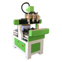 Ludiao — routeur CNC 6090 4 axes, appareil publicitaire avec 3 broches pour bois/pierre, 9060