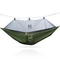 Hamac de Camping personnalisé, hamac d'extérieur étanche, hamac Portable en Nylon, moustiquaire