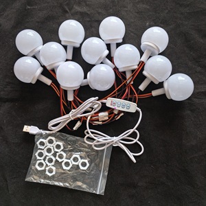 3CCT <span class=keywords><strong>Kit</strong></span> d'éclairage de miroir de maquillage à LED Bottom Out Hidden Line Mirror 10 / 12 Dimmable Vanity Lights Bulbs Vanity Set - Product Image 5