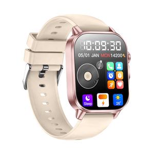 สมาร์ทวอทช์รุ่น ET571 พร้อมการวิเคราะห์คลื่นไฟฟ้าหัว<span class=keywords><strong>ใจ</strong></span> (ECG) และเครื่องวัดออกซิเจนในเลือด หน้าจอ HD ขนาด 2.0 นิ้ว รองรับการโทรผ่านบลูทูธ <span class=keywords><strong>มา</strong></span>ตรฐานกันน้ำ IP68 สำหรับผู้ชายและผู้หญิง - Product Image 2