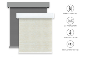 Persianas enrollables motorizadas a prueba de luz alimentadas por batería recargable inalámbrica electrónica de accionamiento eléctrico avanzado para ventanas - Product Image 3