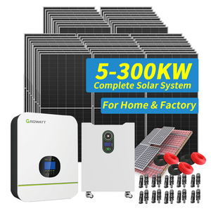 5kva 6kw 8kw 10kw üç fazlı On-Grid hibrid ev invertör 30kw komple güneş enerjisi sistemi lityum pil MPPT 10-Year - Product Image 1
