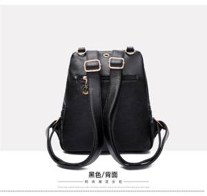 New High Quality PU Leather <b>Backpack</b> Women Large Capacity Travel <b>Backpack</b> School Bags for Teenage Girls <b>Student</b> <b>Backpack</b> - Product Image 5