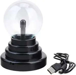 Mini Globe Plasma Ball Light Plasma Ball Lamp 3" Magic Lightning Touch Sensitive USB or Battery Powered