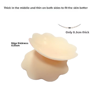 Cache-tétons adhésifs en silicone en <span class=keywords><strong>forme</strong></span> de cœur, sans bretelles, sans couture, invisibles, amovibles, confortables, imperméables, sexy, pour mariage, fête et usage quotidien - Product Image 3