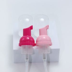 Bouteilles de shampoing moussant roses en plastique écologique vides de 30 ml et 50 ml pour extensions de cils avec impression sérigraphique et pompe - Product Image 2