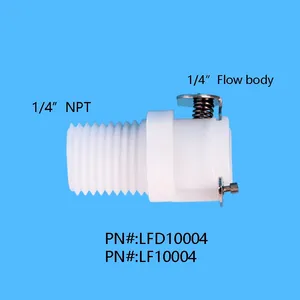 White Black 1/4" NPT In-Line Pipe Thread Quick Disconnect Joint Threaded Adapter Fitting Non-Valved Connector Coupling