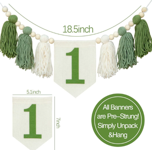 Venta caliente Bohemian Wooden Bead Tassel <span class=keywords><strong>Banner</strong></span> 1er fiesta de cumpleaños Photo Props <span class=keywords><strong>Banner</strong></span> - Product Image 6