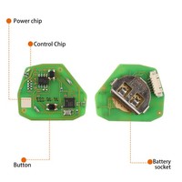 Xhorse VVDI Blank Key With 2 Buttons B Series XKTO05EN XKTO05 XKTO25EN for Xhorse VVDI Key Tool Programmer Auto Car Key Control