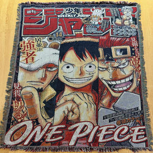 <span class=keywords><strong>Tapisserie</strong></span> tissée Anime <span class=keywords><strong>Manga</strong></span> Weekly Jump, style rétro de bande dessinée, couverture décorative pour canapé/lit - Product Image 1