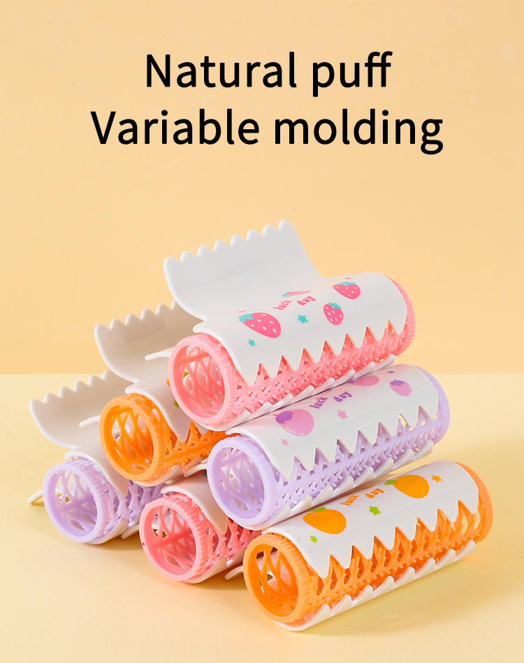 Wholesale Magic 3pcs Portable No Heat Hair Curler Set Beauty Salon Reusable Plastic Hair Rollers With Clips SY108