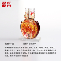 Statues d'animaux d'intérieur personnalisées, sculpture en verre Phénix, artisanat de dégommage, cadeaux et accessoires professionnels pour la maison et le bureau, Jiangsu