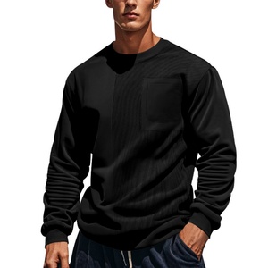 Sudadera Casual para Hombre con Logotipo Personalizado Bordado de Alta Calidad, Cuello Redondo, Hombros Caídos, Sudadera Holgada con Capucha - Product Image 5
