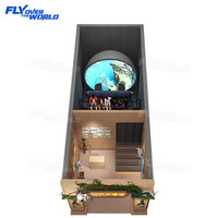 Simulador de Realidad Virtual 9D XD con 8 Asientos, Nuevo Asiento con Movimiento, Cine Domo, Proyector de Cine Volador, Equipo de Entretenimiento