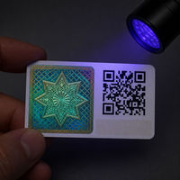 Étiquette de sécurité holographique personnalisée, autocollant anti-effraction octogonale, code QR, étiquette adhésive pour emballage électronique