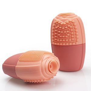 Rouleau de massage facial en silicone en forme de rose, brosse nettoyante réutilisable pour thérapie par le froid, pour resserrer les pores et appliquer le maquillage - Product Image 4