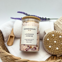 Sels de bain naturels pour les pieds, soin personnel, sel rose de l'Himalaya, sels d'Epsom relaxants pour femmes, sels de bain aux huiles essentielles avec fleurs