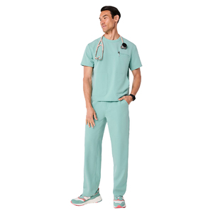 Divisa Ergonomica YUHONG per Medici, Design Multi-Tasca, Vestibilità Confortevole, Tessuto Intrecciato per Professionisti Medici Maschili - Product Image 4