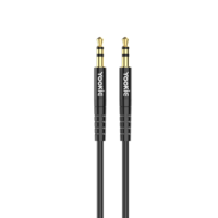 1M TPE kawat 3.5mm kabel Audio AUX untuk ponsel Earphone PC ponsel Tablet MP3 pintar dengan panjang 0.5M bahan tembaga perisai kepang