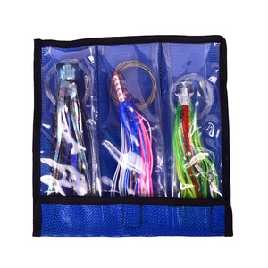 Kit <span class=keywords><strong>di</strong></span> esche morbide in PVC con gonna, design polpo e <span class=keywords><strong>calamari</strong></span>, esche artificiali morbide per zander, lucci, salmoni, merluzzi, esche artificiali per acqua salata - Product Image 5