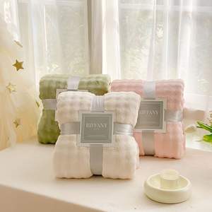 Manta de Franela Coral Tejida de Doble Cara para Todas las Estaciones, 100% Poliéster, Sábana Pequeña al por Mayor - Product Image 2