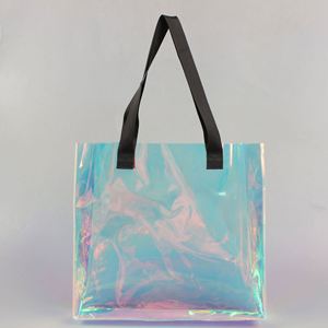 Bolsa de Mano Holográfica Transparente para Mujer, Bolsa de Playa, Bolsa de PVC Transparente con Logotipo Personalizado - Product Image 4