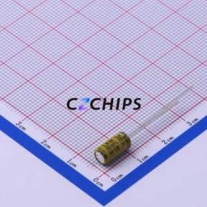 Condensateur électrolytique en aluminium à montage traversant LKMB0901V470MF, D5xL9mm, 47uF, 20%, 35V, 345mA-100kHz - Product Image 2